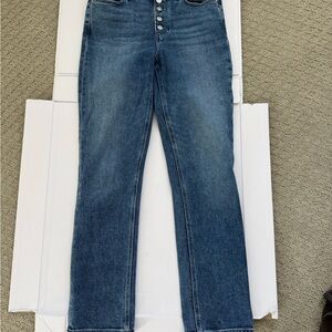 PAIGE Classic Blue Straight Leg Jeans